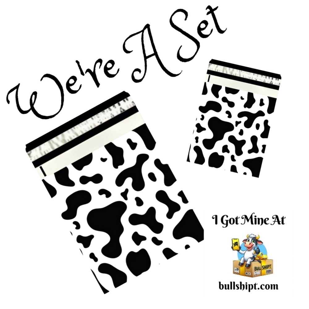 poly mailers Moo Moo Cachoo Cow Print 20 PC Set